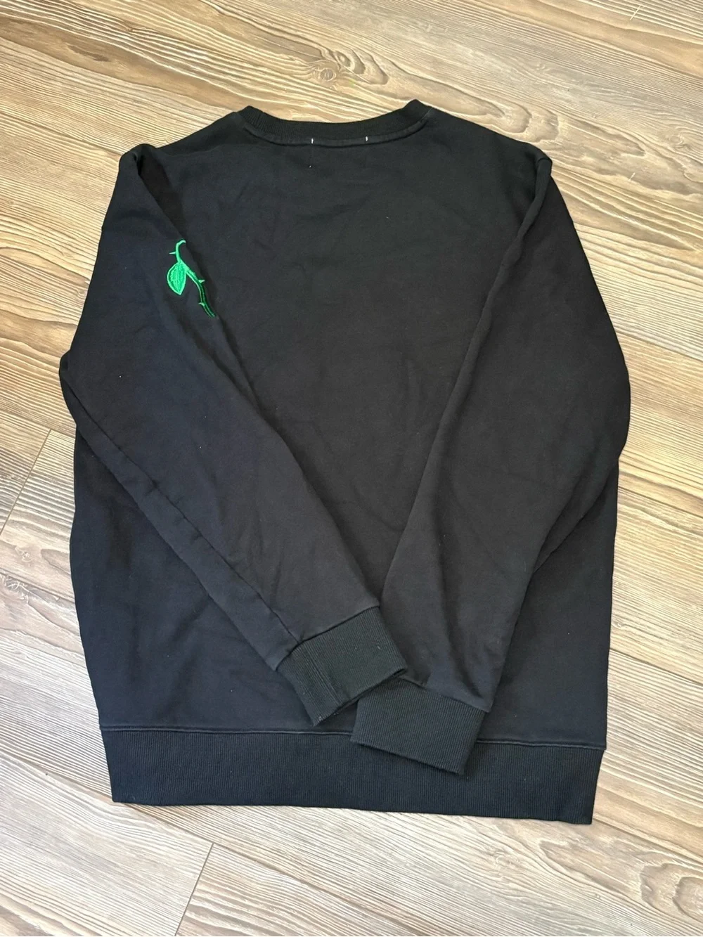 Denimicity Black Graphic Crewneck Sweatshirt XXL - Hockey Mask & Roses
